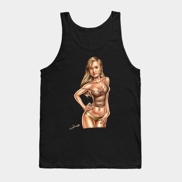 Jessica Alba Tank Top by renatodsc